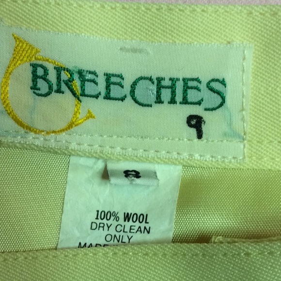 FINAL SALE PRICE Breeches Pleated Yellow Wrap Skirt in Sz 8 - Picture 5 of 7